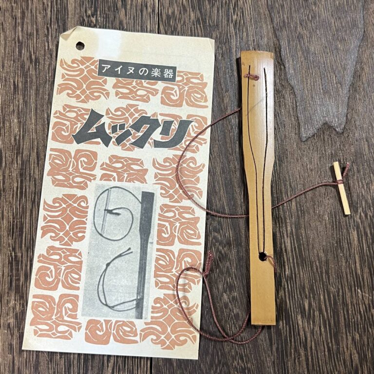 ムックリ（アイヌの楽器）のヒモが切れた