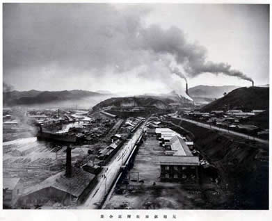 尾樽部市街付近全景 明治41年以前