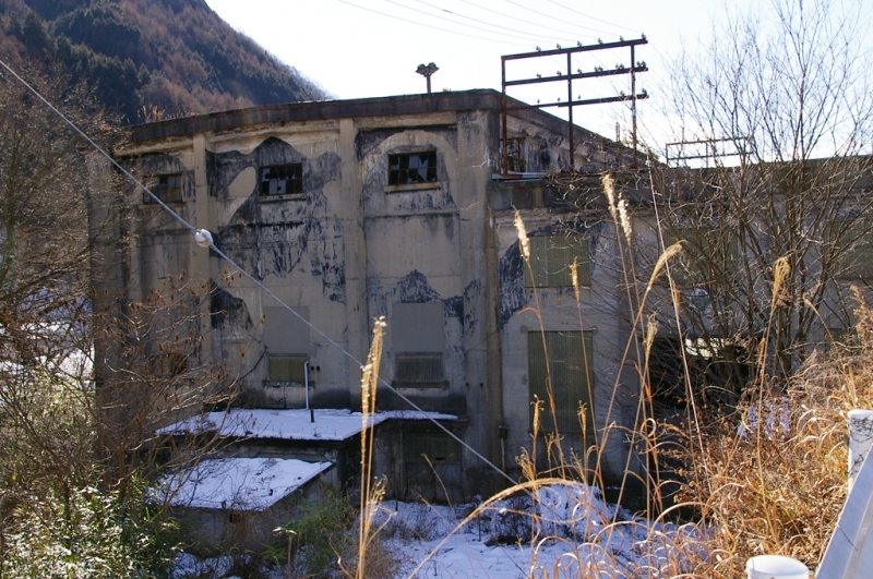 新梨子油力発電所跡 通洞発電所跡