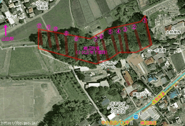 小比企地下壕跡(三鷹航空機工業小比企疎開地下工場跡)