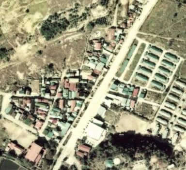 花岡桜町の町並み