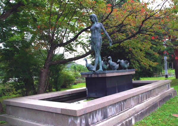 花岡桜町の町並み