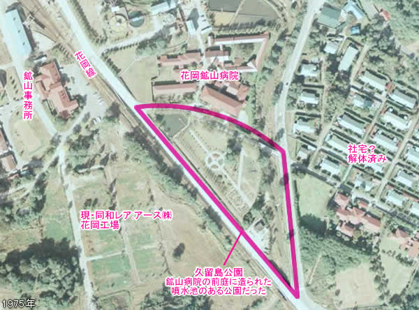 花岡桜町の町並み