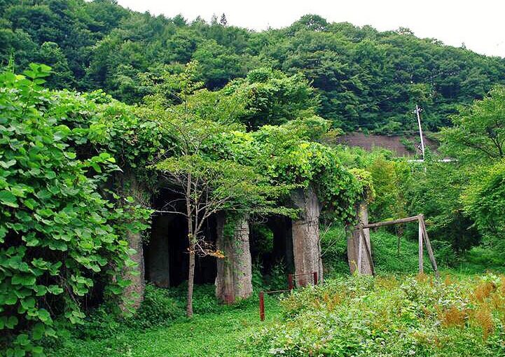 群馬鉄山専用線 旧国鉄長野原線 太子駅跡 群馬鉄山専用線 旧国鉄長野原線 太子駅跡