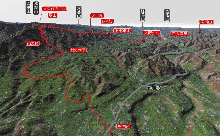 扇山(おうぎやま) 登山 標高1137.8m 初春