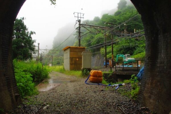旧碓氷第10トンネル内から眺めた熊ノ平