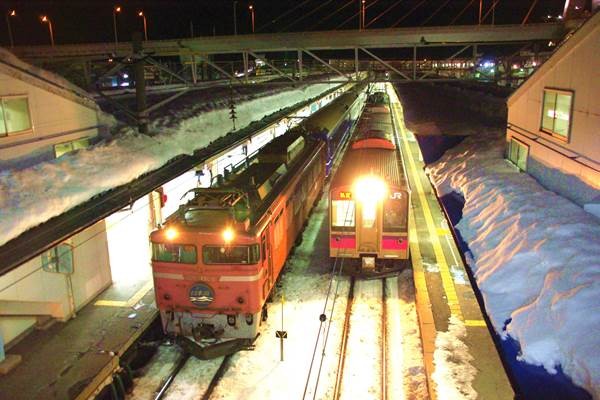 寝台特急・日本海(青森駅~大館駅) 乗車