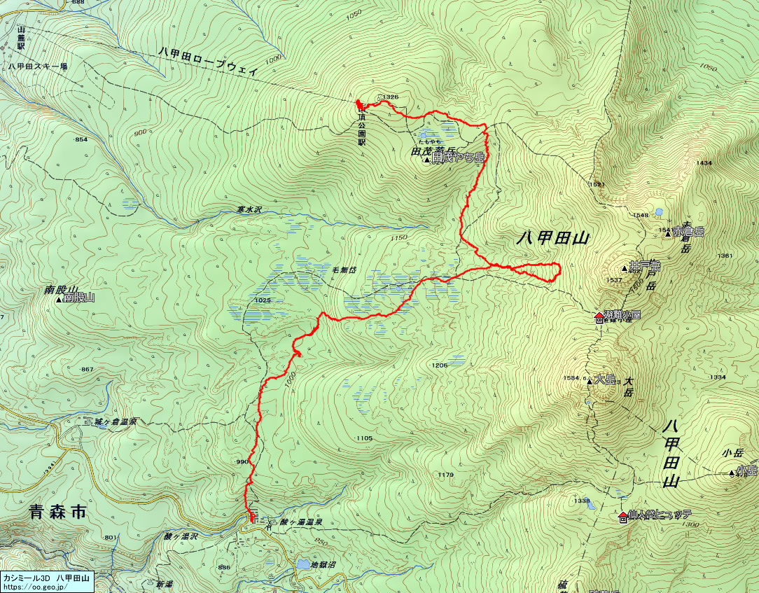 八甲田山・樹氷スノーシューハイク yamatabi_01