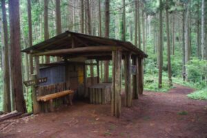 東屋のある分岐