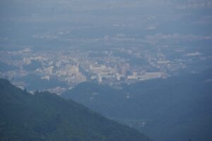 景信山からの眺望　狭間駅前イトーヨーカドー方面