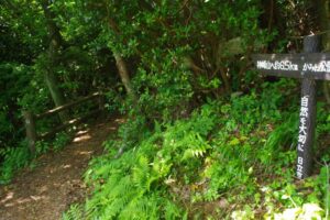 蛇塚～日立鉱山の大煙突展望～羽黒山～神峰山～気象観測所跡　（日立アルプス登山）