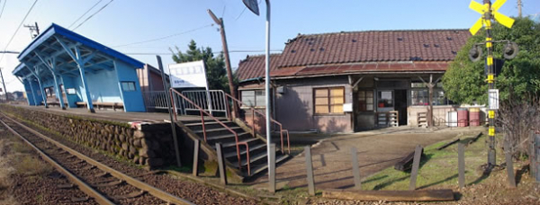 経田駅 富山地方鉄道(富山地鉄) 本線 木造駅舎