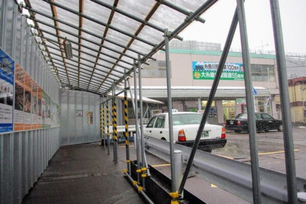 糸魚川駅 開業100周年 新幹線新駅工事中 駅スタンプ押印