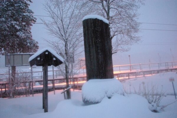 飯森駅　大糸線　無人駅