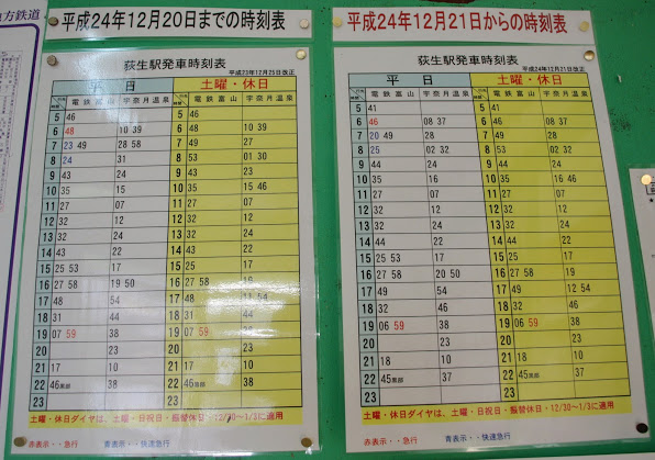 荻生駅 富山地方鉄道(富山地鉄) 本線 木造駅舎 無人駅