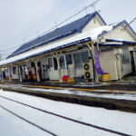 会津坂下駅　只見線　木造駅舎