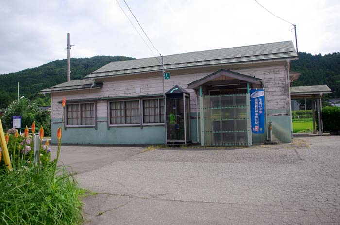 頸城大野駅 大糸線 木造駅舎 無人駅 頸城大野駅 大糸線 木造駅舎 無人駅