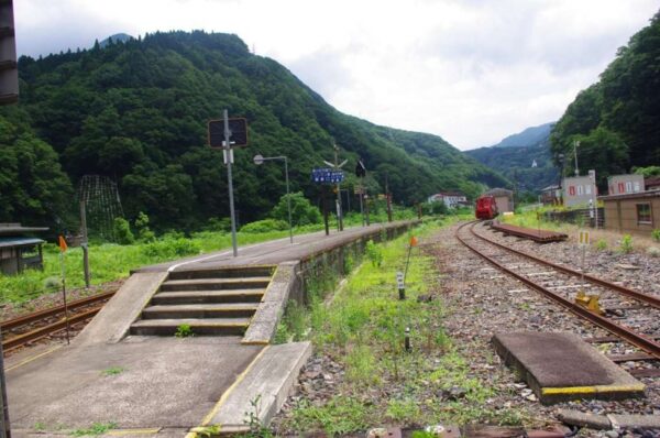 平岩駅 大糸線 無人駅 駅スタンプ押印
