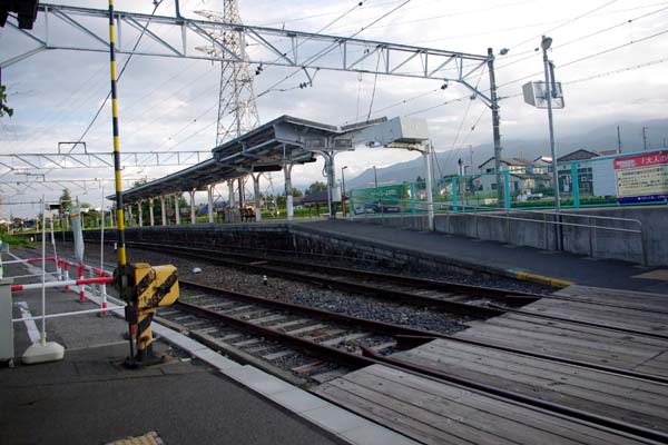 穂高駅 大糸線 木造駅舎 駅スタンプ押印