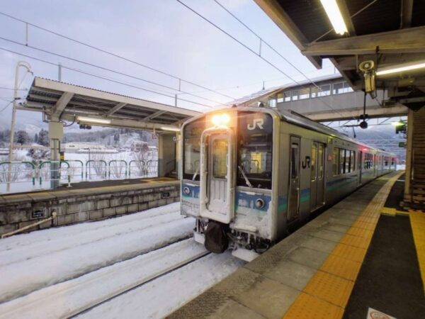 信濃森上駅　大糸線　無人駅