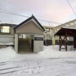 信濃森上駅　大糸線　無人駅（駅舎改築後）