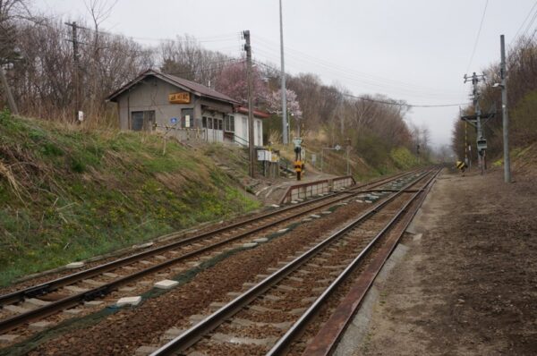 2014年5月1日 姫川駅(廃駅)➔姫川信号場 函館本線 木造駅舎 無人駅