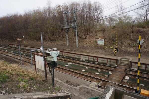 2014年5月1日 姫川駅(廃駅)➔姫川信号場 函館本線 木造駅舎 無人駅