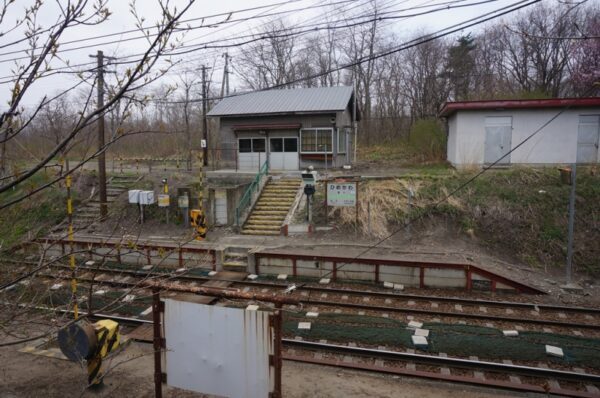 2014年5月1日 姫川駅(廃駅)➔姫川信号場 函館本線 木造駅舎 無人駅