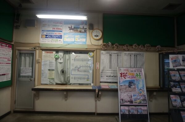 大沼駅　函館本線（藤城支線）　木造駅舎
