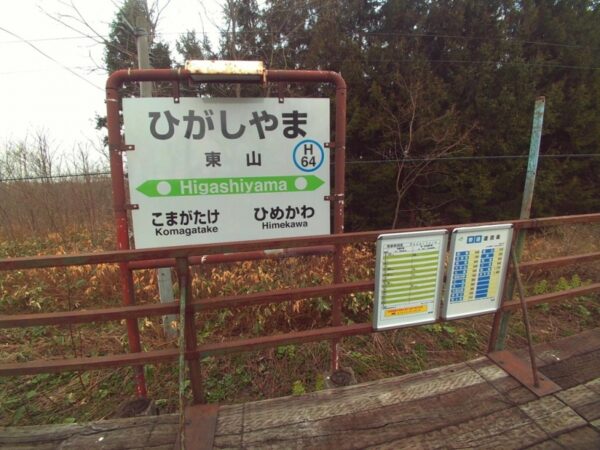 東山駅(廃駅) 函館本線(本線)(無人駅) ※2017年3月4日廃止