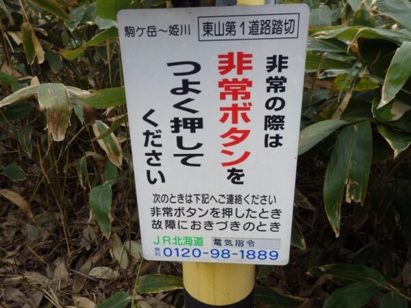 駒ケ岳~姫川 東山第1道路踏切