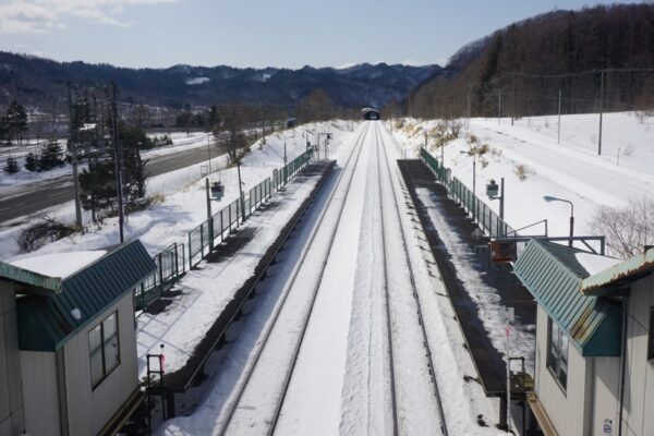 十三里駅（廃止）→十三里信号場　石勝線　無人駅