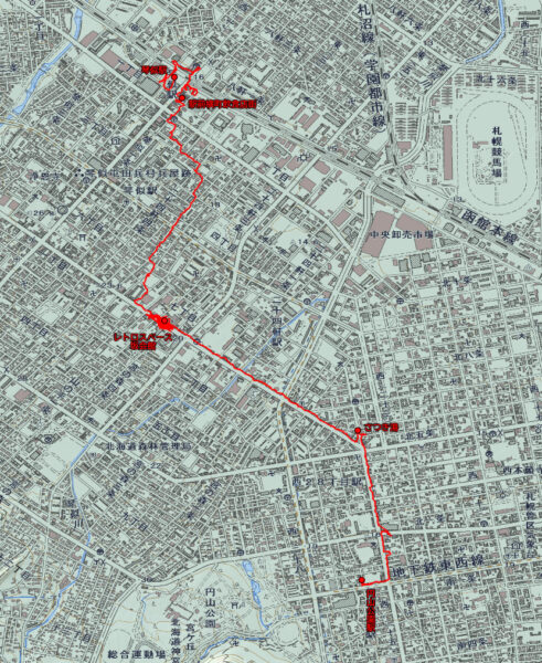 琴似駅前横町飲食店街~レトロスペース坂会館~円山公園駅