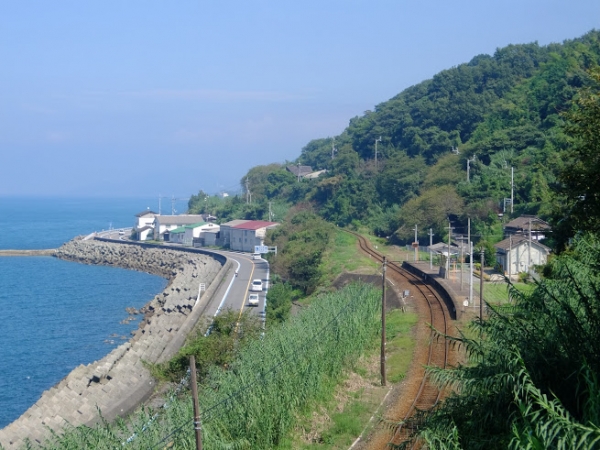 下灘駅 木造駅舎 JR予讃線 駅スタンプ押印