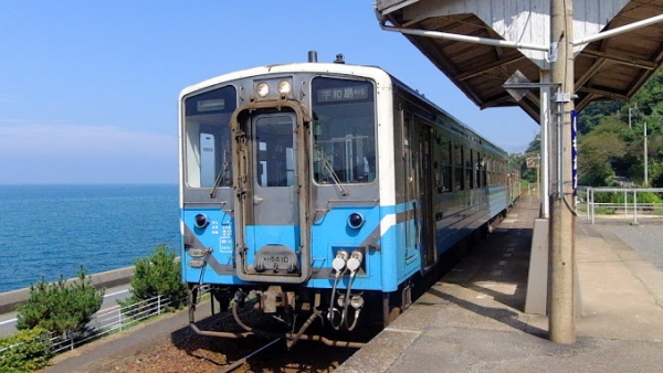 下灘駅 木造駅舎 JR予讃線 駅スタンプ押印