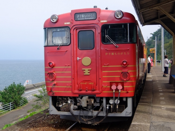 下灘駅 木造駅舎 JR予讃線 駅スタンプ押印