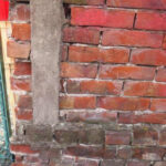 八王子 横山町の煉瓦壁