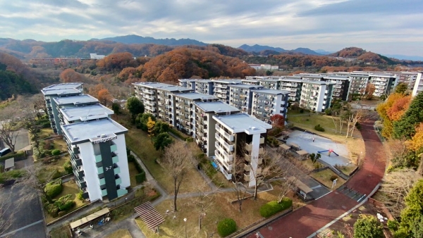 晩秋の館ヶ丘団地＆3-11号棟解体＆八王子南バイパス延伸工事