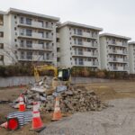 館ヶ丘団地　3街区・4街区の解体状況＆館清掃事業所