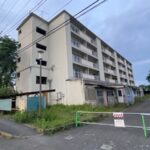 都営長房南アパート（50〜54号棟）　除却工事　立入禁止フェンス設置