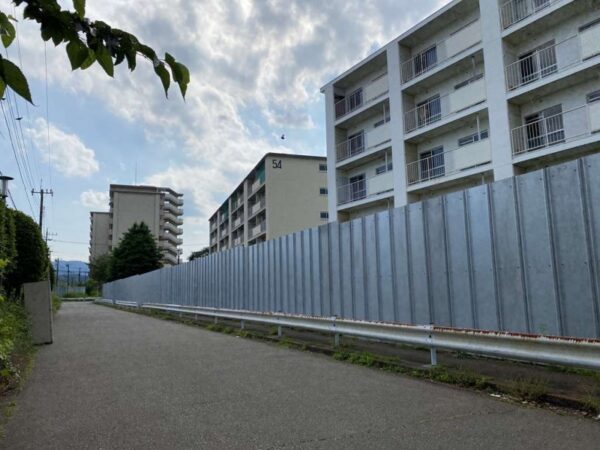 長房南団地　仮囲い設置