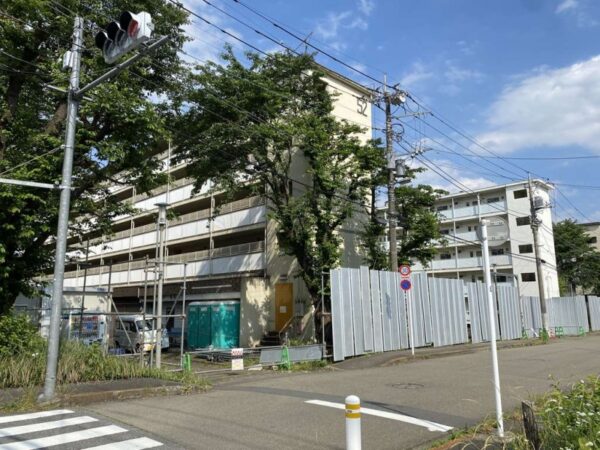 長房南団地　仮囲い設置