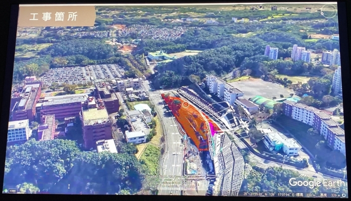 八王子南バイパス延伸工事 医療センター入口交差点 橋脚工事
