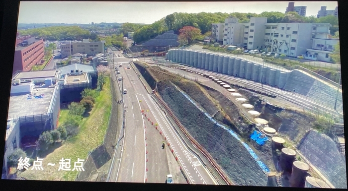 八王子南バイパス延伸工事 医療センター入口交差点 橋脚工事