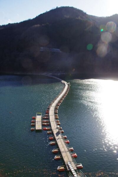 ドラムカン橋(麦山浮橋)