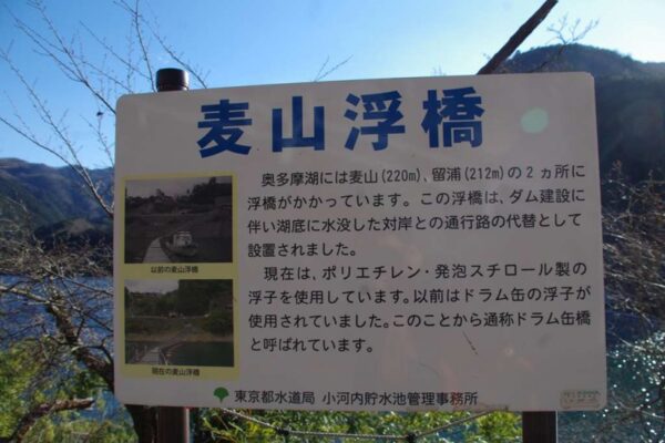 ドラムカン橋(麦山浮橋)