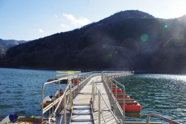 ドラムカン橋(麦山浮橋)