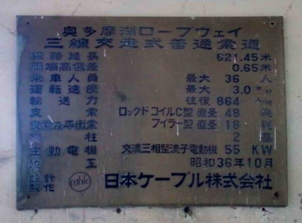 奥多摩湖ロープウェイ(みとうさんぐち駅)