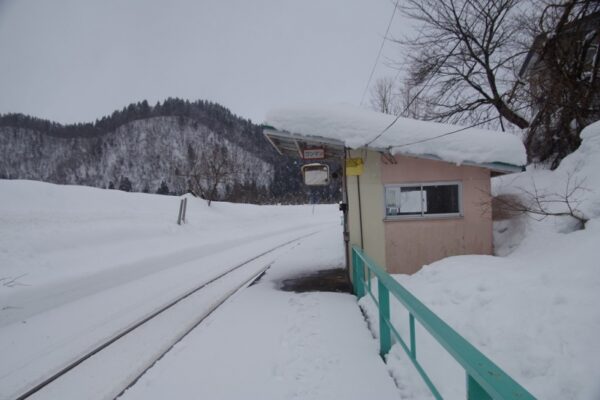 矢美津駅 無人駅 北上線 ※2022年3月12日廃止予定