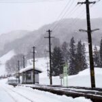黒沢駅　北上線　無人駅　木造駅舎　秋田県
